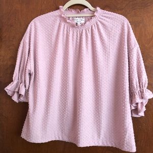 Madewell pink blouse